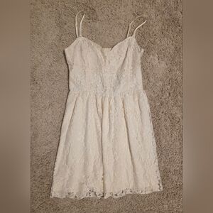 Talula Ivory Lace Midi Dress